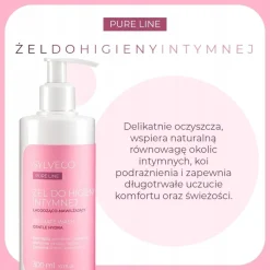 Sylveco Pure Line, żel do higieny intymnej, łagodząco-nawilżający, 300 ml