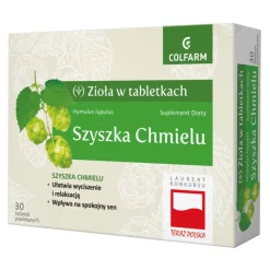 Szyszka chmielu, tabletki powlekane, 30 szt.