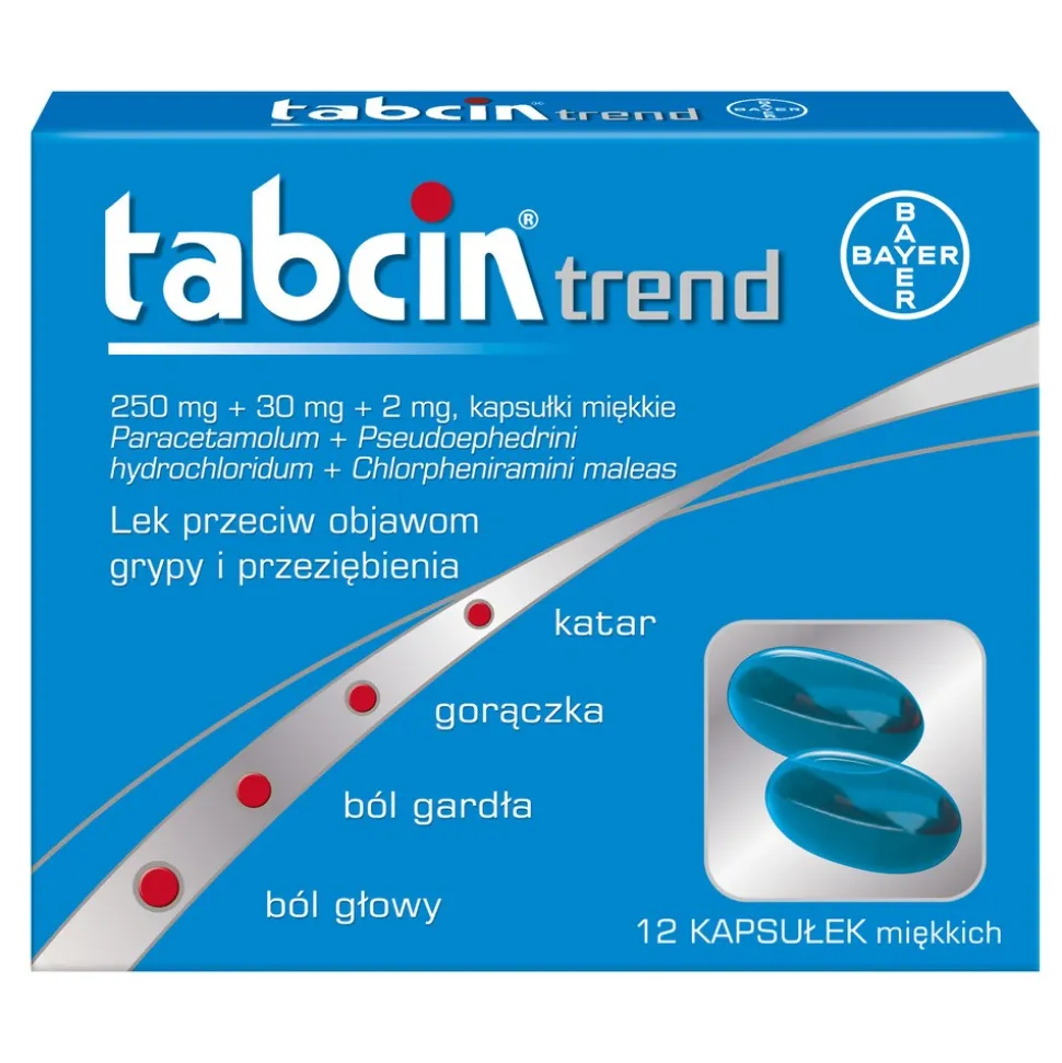 Tabcin Trend, kapsułki miękkie, 12 szt.