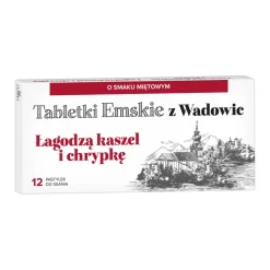 Tabletki Emskie z Wadowic, tabletki do ssania, smak miętowy, 12 szt.