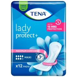 TENA Lady Protect+ Maxi, specjalistyczne podpaski, 12 szt.