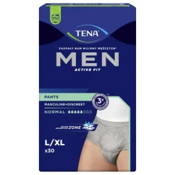 Tena Men Pants Normal, majtki chłonne, rozmiar L/XL, grey, 30 szt.