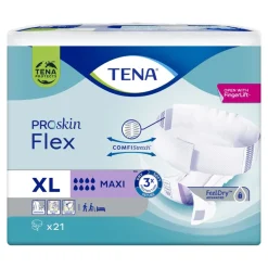 Tena ProSkin Flex Maxi, pieluchomajtki, rozmiar XL, 21 szt.