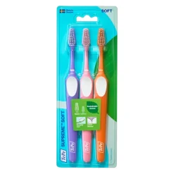 TePe Supreme Soft, szczoteczki do zębów, miękkie, 3 szt. (2 + 1 GRATIS)