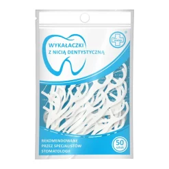 Testeo, wykałaczki z nicią dentystyczną, 50 szt