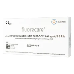 Test Fluorecare, zestaw combo antygenowy, SARS-CoV2&Grypa A/B&RSV, 1 szt.