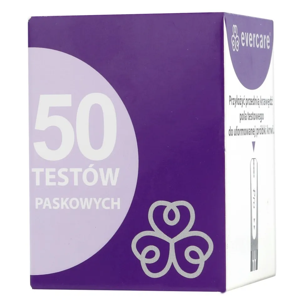 Test paskowy Evercare, 50 pasków