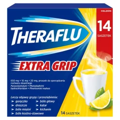 Theraflu ExtraGRIP, proszek do sporządzenia roztworu doustnego, 14 saszetek