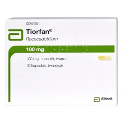 Tiorfan, 100 mg, kapsułki twarde, 10 szt.