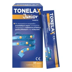 Tonelax Junior, płyn na zaparcia dla dzieci, 10 saszetek