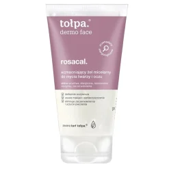 Tołpa Dermo Face Rosacal, wzmacniający żel micelarny do mycia twarzy i oczu, 150 ml