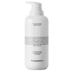 Transparent Lab AHA Smoothing Body Lotion, balsam do ciała z kwasami AHA, 400 ml