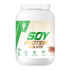 Trec Soy Protein Isolate, białko sojowe, proszek, Raspberry, 750 g