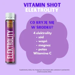 Triggy VitaminShot Elektrolity, płyn w ampułce, smak pomarańczowy, 25 ml x 1 szt.