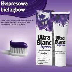 UltraBlanc Express, fioletowa wybielająca pasta do zębów, 75 ml