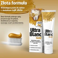 UltraBlanc Gold, wybielająca pasta do zębów z dodatkiem 24K złota, 75 ml