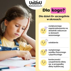 UmmU Multiwitamina 6+, płyn, smak pomarańczowy, 30 ml