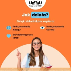 UmmU Mózg & wzrOK 8+, kapsułki miękkie, 120 szt.