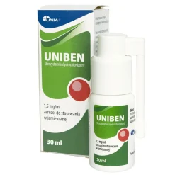 Uniben, 1,5 mg/ml, aerozol do stosowania w jamie ustnej, 30 ml