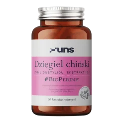 Uns Dzięgiel Chiński + Bioperine, kapsułki, 60 szt.