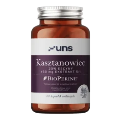 Uns Kasztanowiec + Bioperine, kapsułki, 60 szt.
