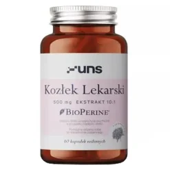 Uns Kozłek Lekarski + Bioperine, kapsułki, 60 szt.