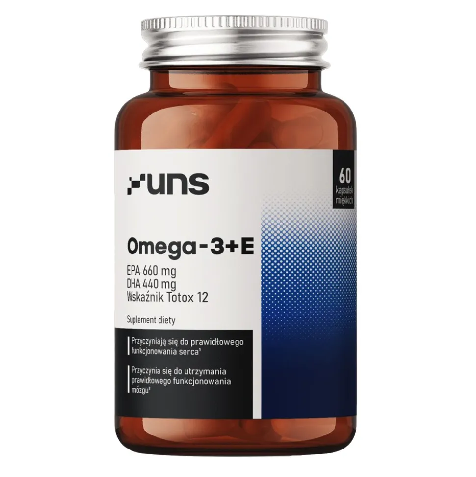Uns Omega-3 + E, kapsułki, 60 szt.