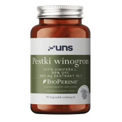 Uns Pestki winogron 95% OPC, kapsułki twarde, 90 szt.
