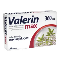Valerin max, 360 mg, tabletki powlekane, 10 szt.