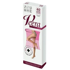 Veera Przeciwżylakowa, podkolanówki uciskowe, 40 DEN, safari, rozmiar 3/4 (39-41)