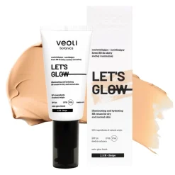 Veoli Botanica Let's Glow SPF 20, rozświetlająco-nawilżający krem BB do skóry suchej i normalnej, 2.5 N Beige, 30 ml