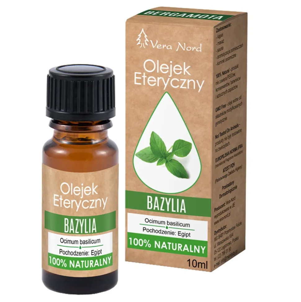 Vera Nord, Bazylia, olejek eteryczny, 10 ml