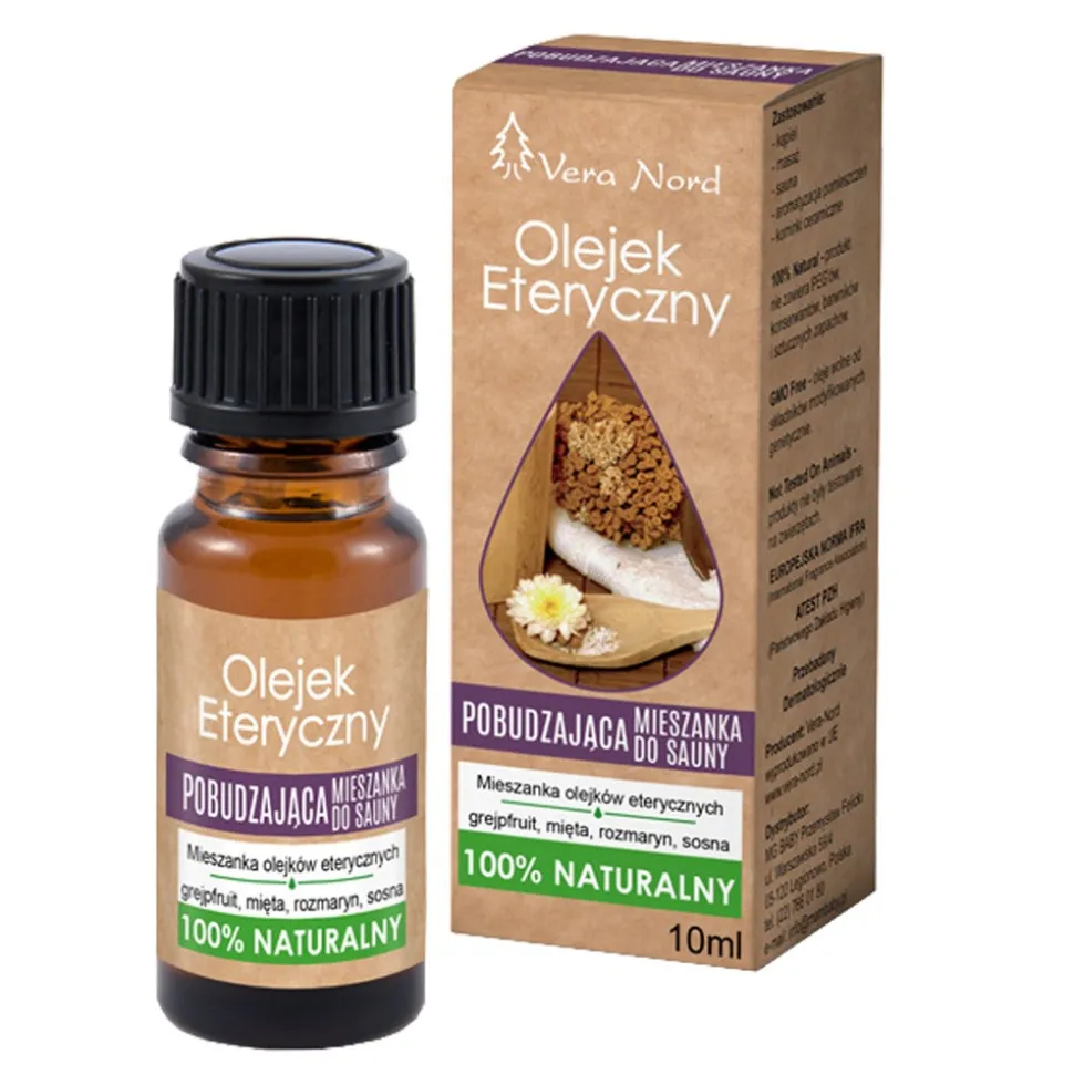 Vera Nord, pobudzająca mieszanka eteryczna do sauny, 10 ml