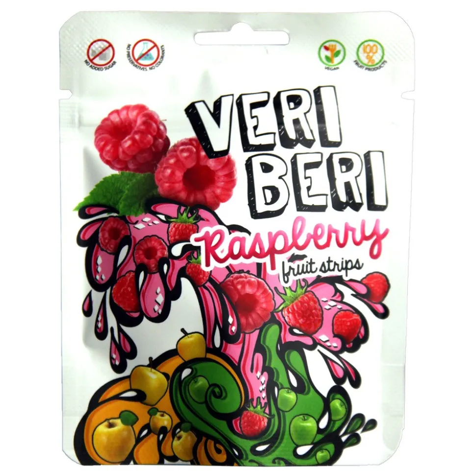 Veri Beri Cherry, bezglutenowe żelki malinowe, 50 g