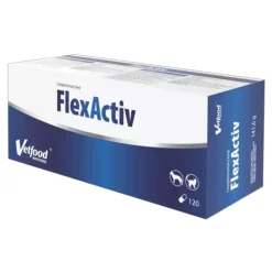 Vetfood Flex Activ, preparat wspierający układ ruchu dla zwierząt, kapsułki, 120 szt.