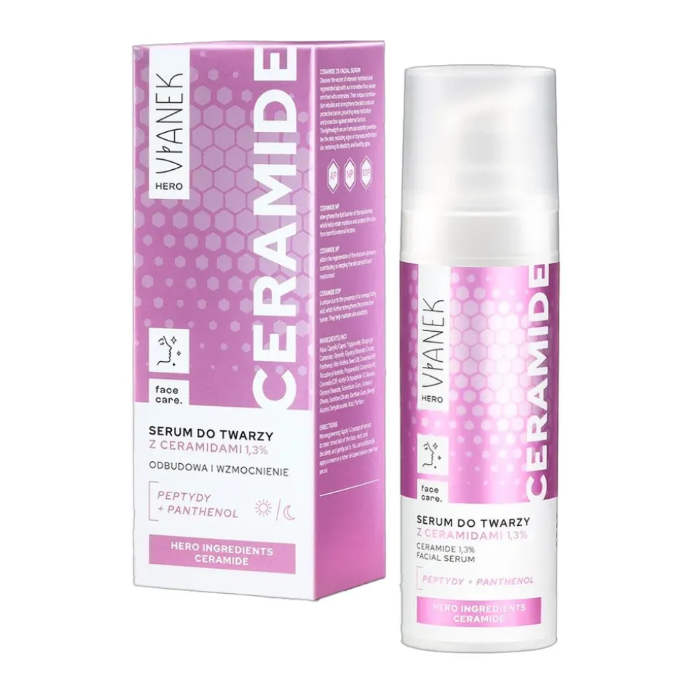 Vianek Hero, serum do twarzy z ceramidami, 30 ml