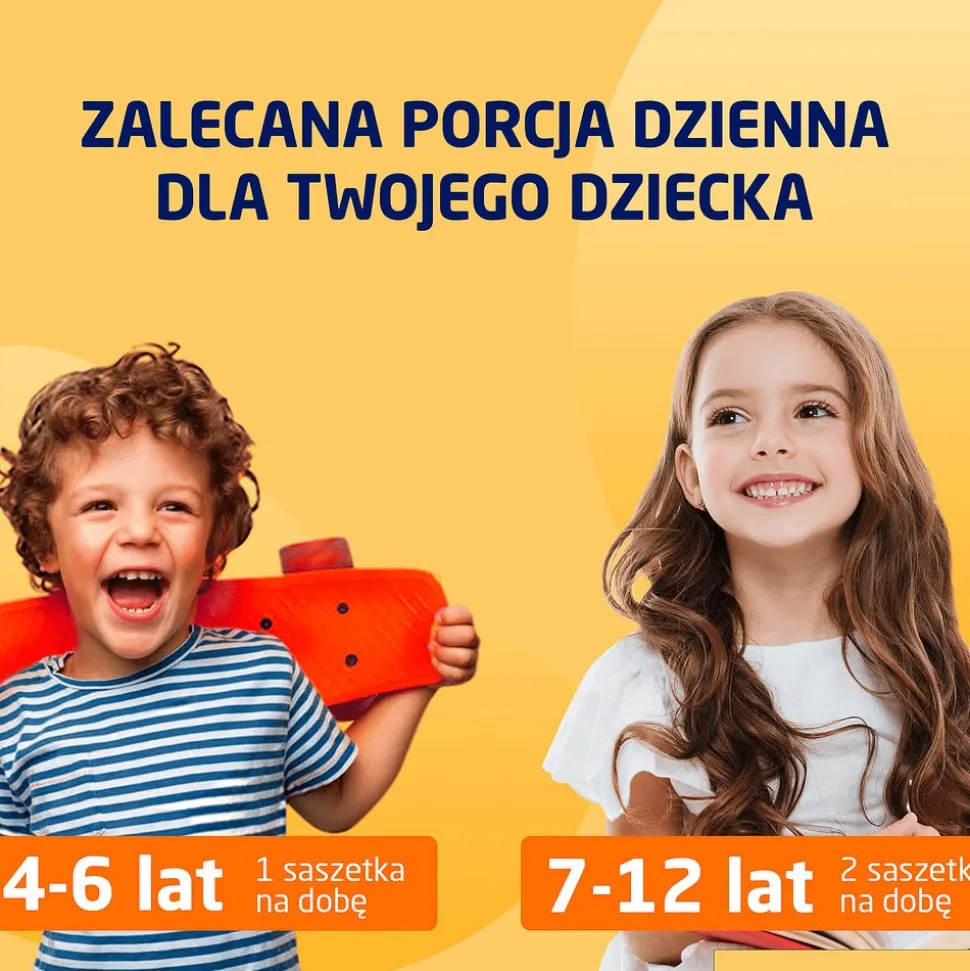Vibovit Junior o smaku pomarańczowym, proszek, 2 g, 44 saszetek