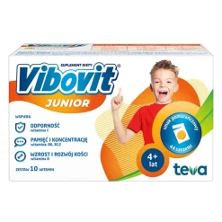 Vibovit Junior o smaku pomarańczowym, proszek, 2 g, 44 saszetek