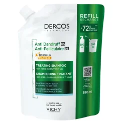 Vichy Dercos DS, szampon przeciwłupieżowy, włosy normalne i przetłuszczające się, opakowanie uzupełniające, 390 ml