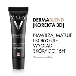Vichy Dermablend 3D, podkład wyrównujący powierzchnię skóry, 25 Nude, 30 ml
