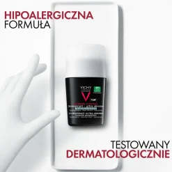 Vichy Homme, antyperspirant 72h, roll-on, 50 ml