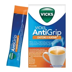 Vicks Antigrip Zatoki i Katar, granulat do sporządzania roztworu doustnego, 10 saszetek