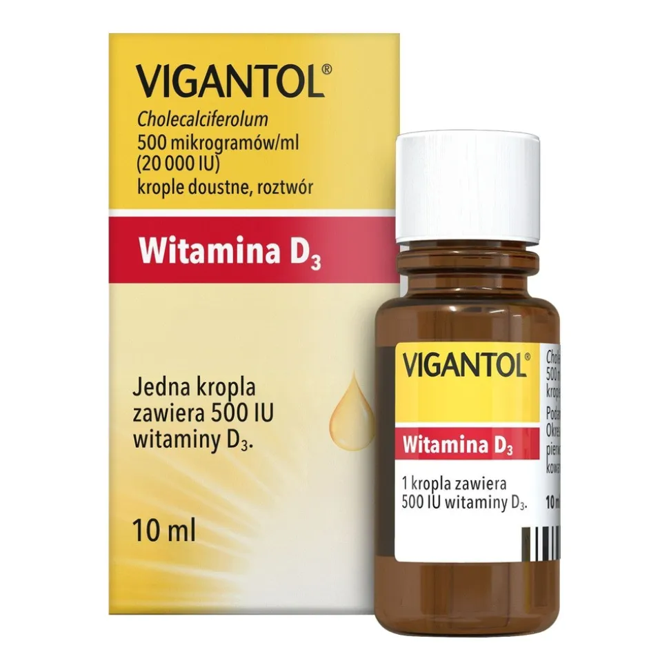 Vigantol, krople doustne, (20.000 j.m./ml), 10 ml