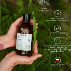 Vis Plantis Pharma Care, szampon do włosów zniszczonych, skrzyp + mocznik, 500 ml
