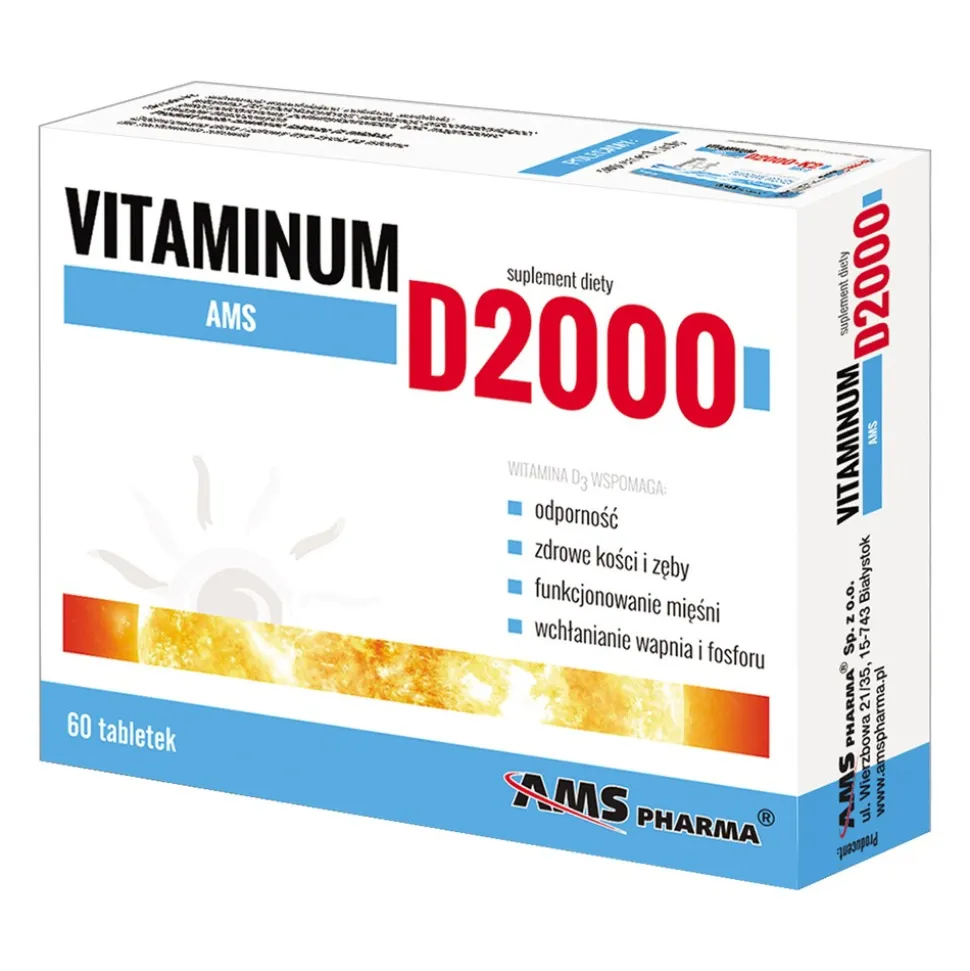 Vitaminum D2000 AMS, tabletki, 60 szt.