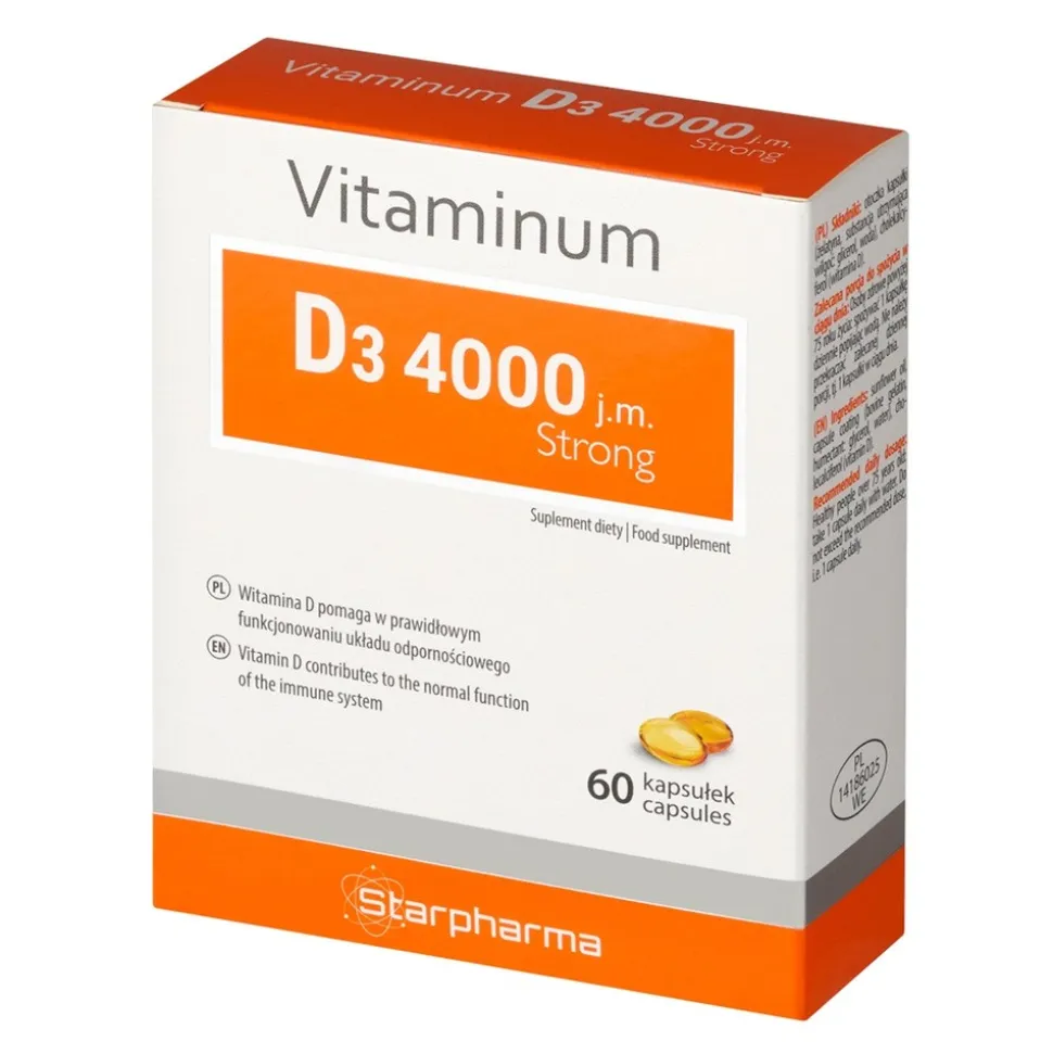 Vitaminum D3 4000 j.m. Strong, kapsułki, 60 szt.