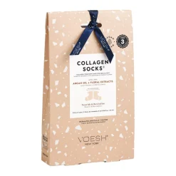 Voesh, Collagen Socks, maska kolagenowa do pięt i stóp z olejem arganowym, skarpetki, 3 pary