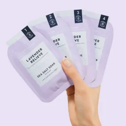 Voesh, zestaw do 4-etapowego pedicure, lavender relieve, 1 szt.