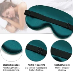 Waya Extra Soft, opaska na oczy zielona, 1 szt.