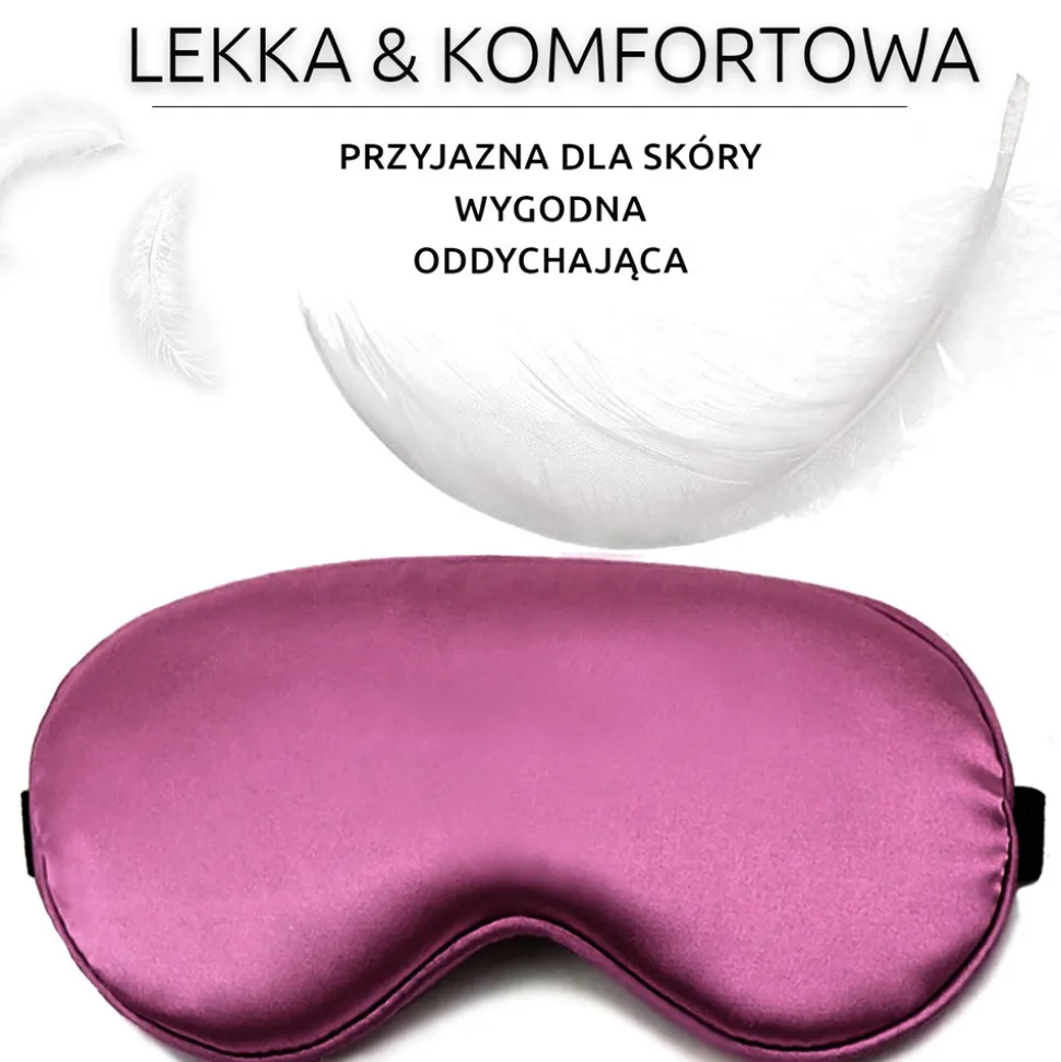 Waya Extra Soft, opaska na oczy fioletowa, 1 szt.